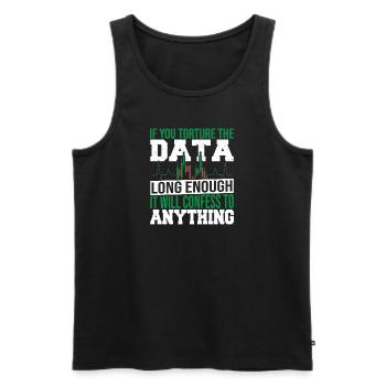 Datenanalyse Datenintegration Datenwissenschaft - Männer Premium Bio Tank Top - Schwarz - Vorne - AI Model Male 178 light (178cm)