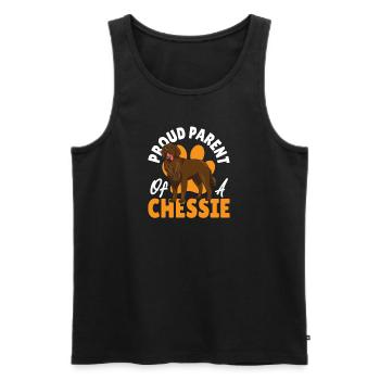 Chessie Jagdhund Chesapeake Bay Retriever - Männer Premium Bio Tank Top - Schwarz - Vorne - Michal (187cm)