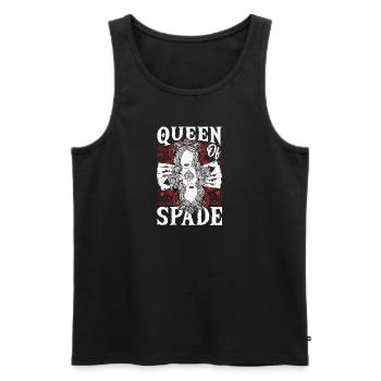 Lucky Poker Knight Queen Spade Cards Game Casino - Männer Premium Bio Tank Top - Schwarz - Vorne - Michal (187cm)