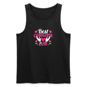 Persönliche Assistentin Für Pflegepersonen - Männer Premium Bio Tank Top - Schwarz - Vorne - Michal (187cm)