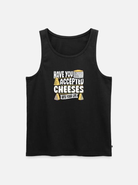 Parmesan Gouda Included Cheese In Her Life - Men's Premium Organic Tank Top - black