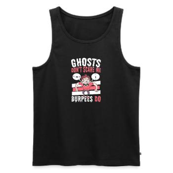 Fitness Jump Squats Burpees Entraînement - Débardeur bio Premium Homme - noir - Devant - Michal (187cm)