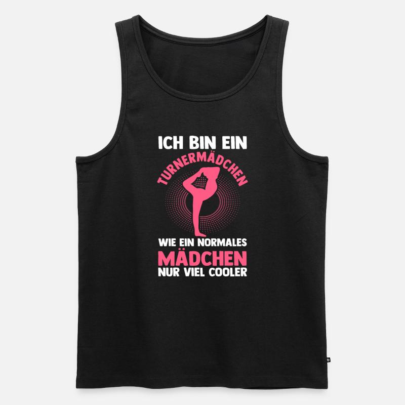 Turnen Mädchen Akrobatik Geschenk - Männer Premium Bio Tank Top - Schwarz