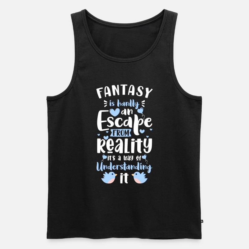 Fantasie Tocher Kind - Männer Premium Bio Tank Top - Schwarz