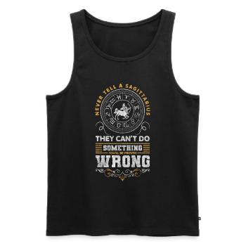 Sternzeichen Dezember Geburt Sterne - Männer Premium Bio Tank Top - Schwarz - Vorne - Michal (187cm)
