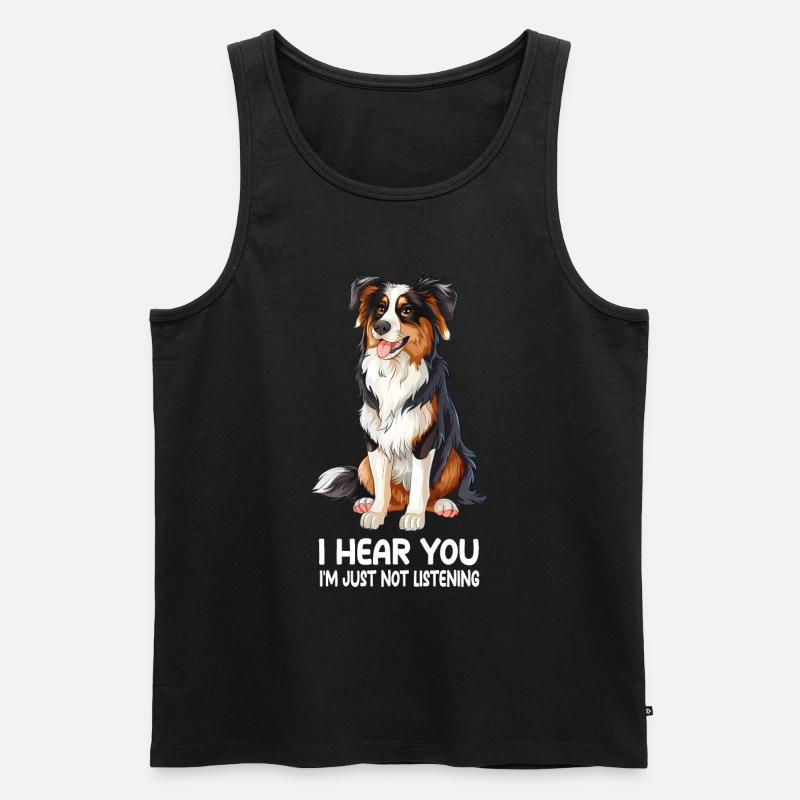 Australischer Schäferhund - Männer Premium Bio Tank Top - Schwarz