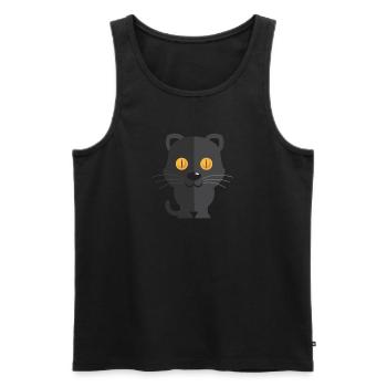 Animaux Animaux Animal Print Nature 26 - Débardeur bio Premium Homme - noir - Devant - Michal (187cm)