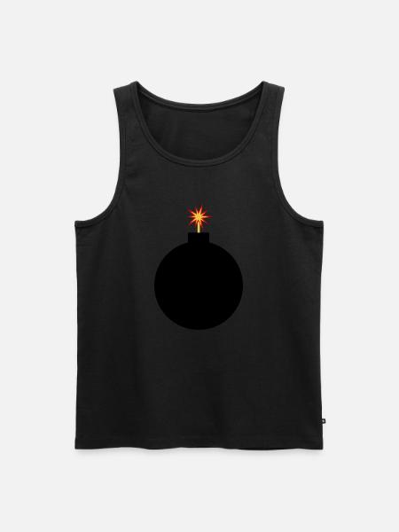 Bomb in Bobastisch - picture - Men's Premium Organic Tank Top - black