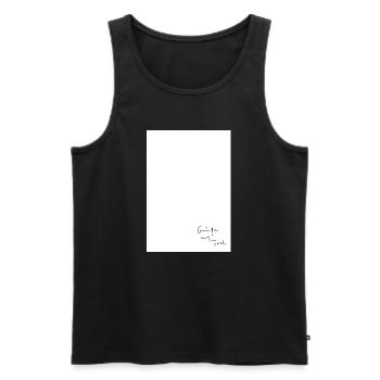 Grüße aus Tirol - Männer Premium Bio Tank Top - Schwarz - Vorne - Michal (187cm)