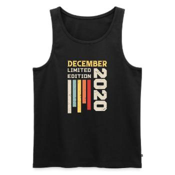December 2020 - December 2020 Birthday Gift - Men's Premium Organic Tank Top - black - Front - Michal (187cm)