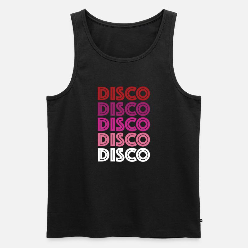 Disco Disco Disco - Männer Premium Bio Tank Top - Schwarz