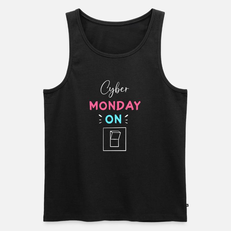 Cyber Monday Kaufrausch - Männer Premium Bio Tank Top - Schwarz