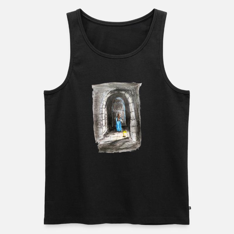 Torbogen-Maiden-Laternenlicht - Männer Premium Bio Tank Top - Schwarz