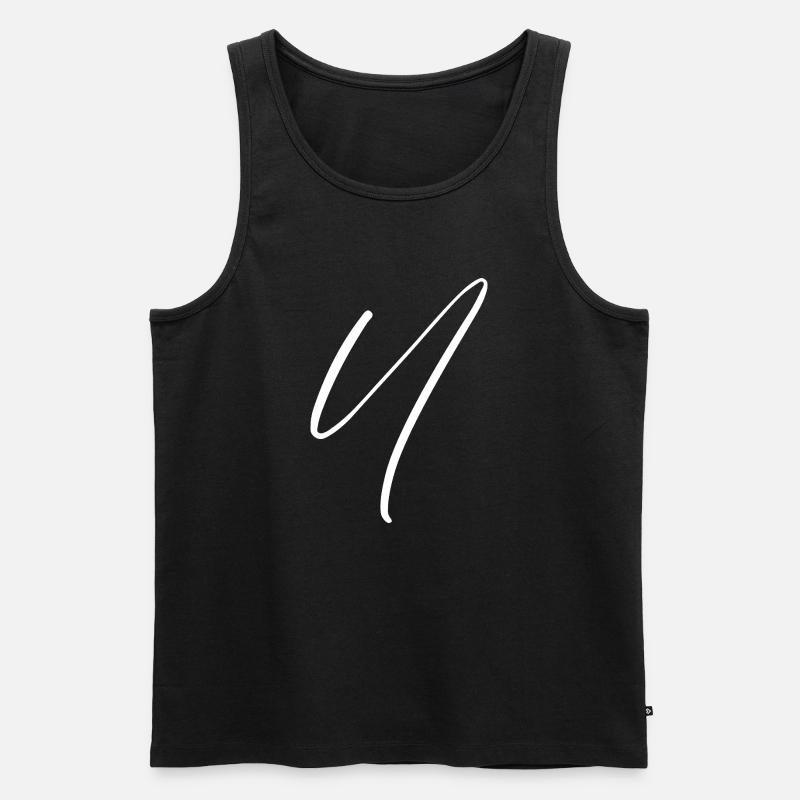 U - Männer Premium Bio Tank Top - Schwarz