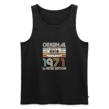 Original 1977 Édition Limitée - Débardeur bio Premium Homme - noir - Devant - Michal (187cm)