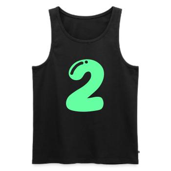 2 - Men's Premium Organic Tank Top - black - Front - Michal (187cm)