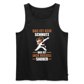 Hund Jack Russell - Männer Premium Bio Tank Top - Schwarz - Vorne - Michal (187cm)