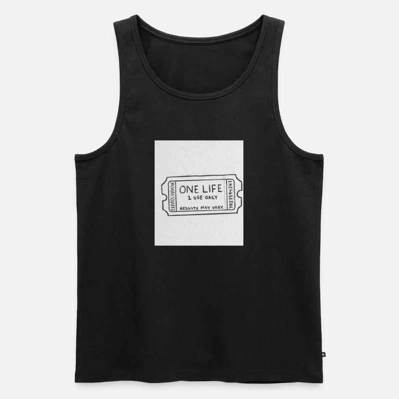 One life - Männer Premium Bio Tank Top - Schwarz