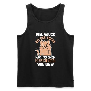 Jobwechsel Arbeit Büro Kollegen Abschiedsgeschenk - Männer Premium Bio Tank Top - Schwarz - Vorne - Michal (187cm)