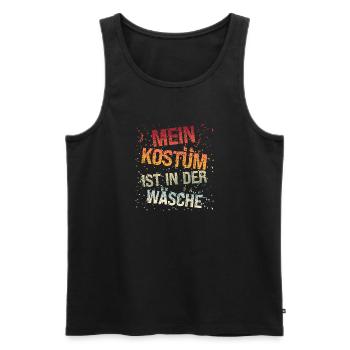 Mein Kostüm ist in der Wäsche Karneval Fasching - Männer Premium Bio Tank Top - Schwarz - Vorne - Michal (187cm)