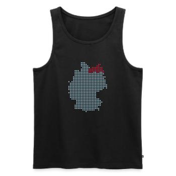 Mecklenburg-Western Pomerania - Men's Premium Organic Tank Top - black - Front - AI Model Male 178 light (178cm)