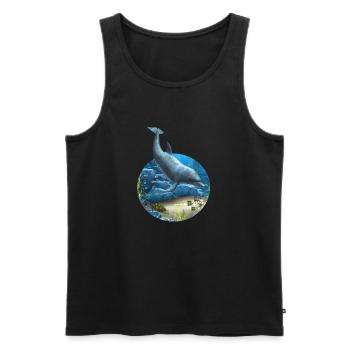 The World Of The Dolphin - Männer Premium Bio Tank Top - Schwarz - Vorne - AI Model Male 178 light (178cm)