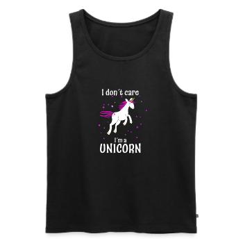 Unicorn Unicorn Magic - Men's Premium Organic Tank Top - black - Front - AI Model Male 178 light (178cm)