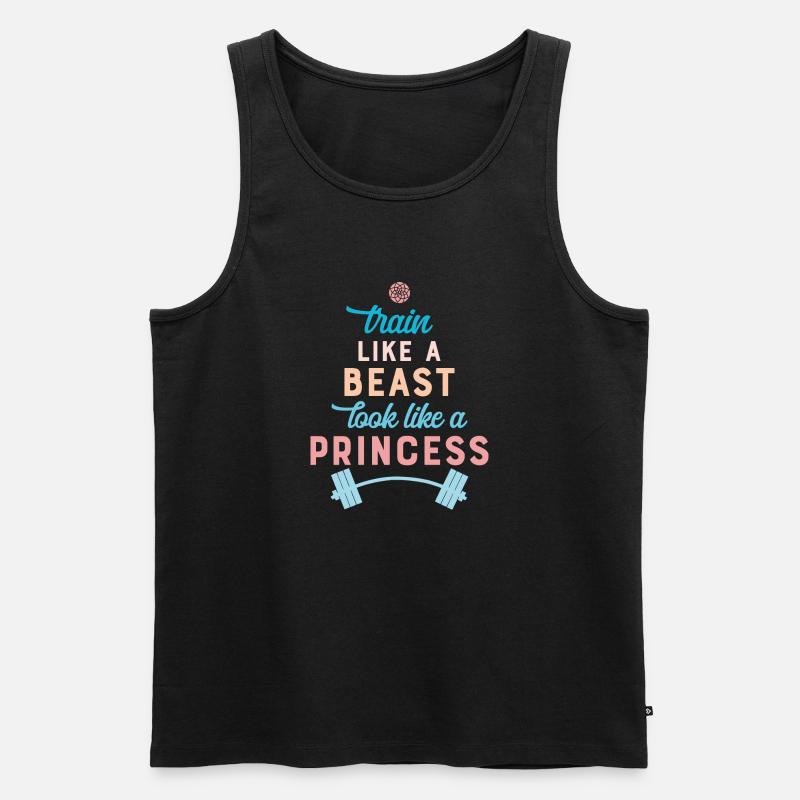 Fitness - Männer Premium Bio Tank Top - Schwarz