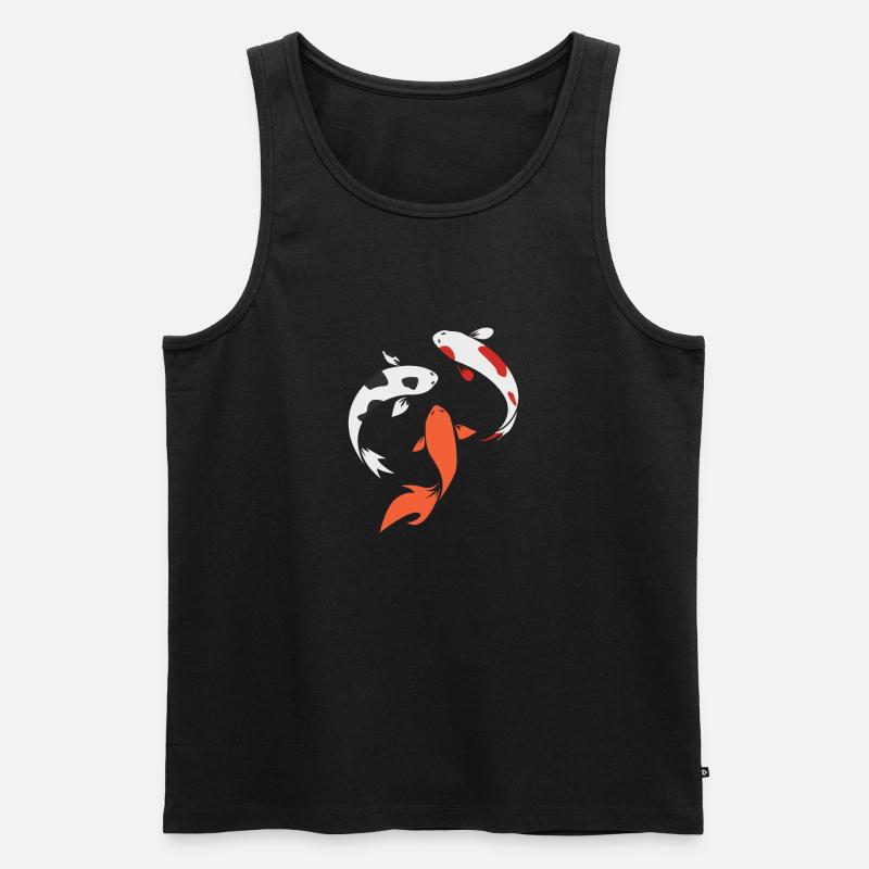 Koi - Männer Premium Bio Tank Top - Schwarz
