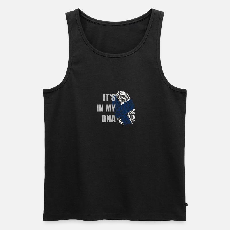 C'est dans mon ADN Finlande - Débardeur bio Premium Homme - noir