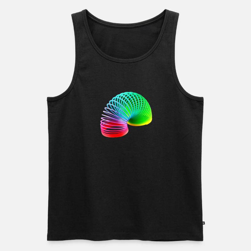 Slinky beste - bunt - Männer Premium Bio Tank Top - Schwarz