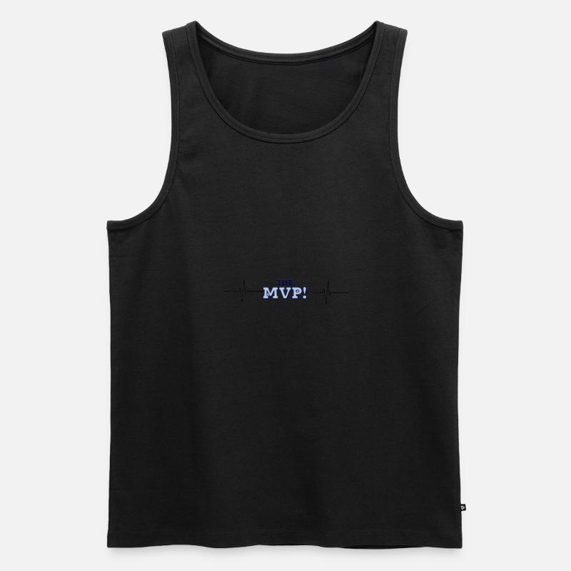 "The Most Valuable Player" Design - Männer Premium Bio Tank Top - Schwarz