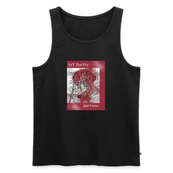 Collection ArtPoeTry - Männer Premium Bio Tank Top - Schwarz - Vorne - AI Model Male 178 light (178cm)