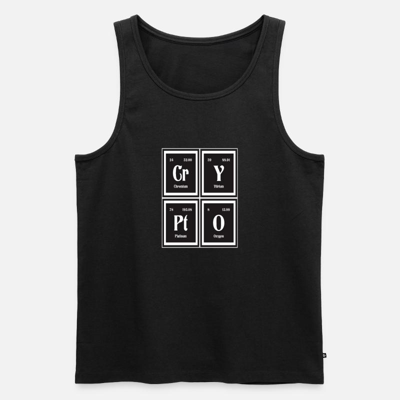 Krypto-| Periodensystem der Elemente - Männer Premium Bio Tank Top - Schwarz