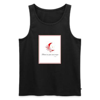 Believe in your own magic logo - Men's Premium Organic Tank Top - black - Front - Michal (187cm)