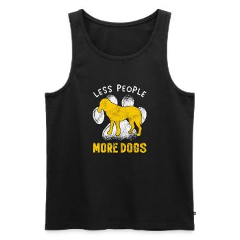 Bluetick Coonhound Gift Funny Saying - Men's Premium Organic Tank Top - black - Front - Michal (187cm)