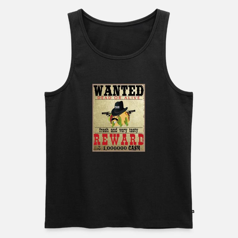 Taco gesucht - Männer Premium Bio Tank Top - Schwarz