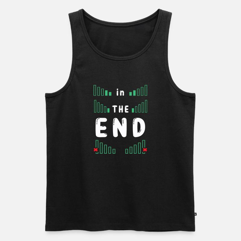 AM ENDE - Männer Premium Bio Tank Top - Schwarz