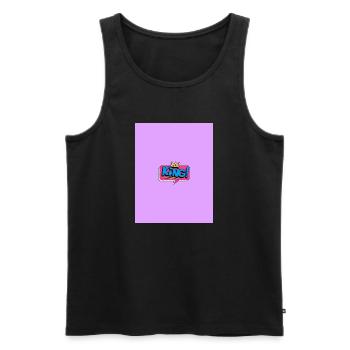 KINGS IN THE CASTLE - Men's Premium Organic Tank Top - black - Front - Michal (187cm)