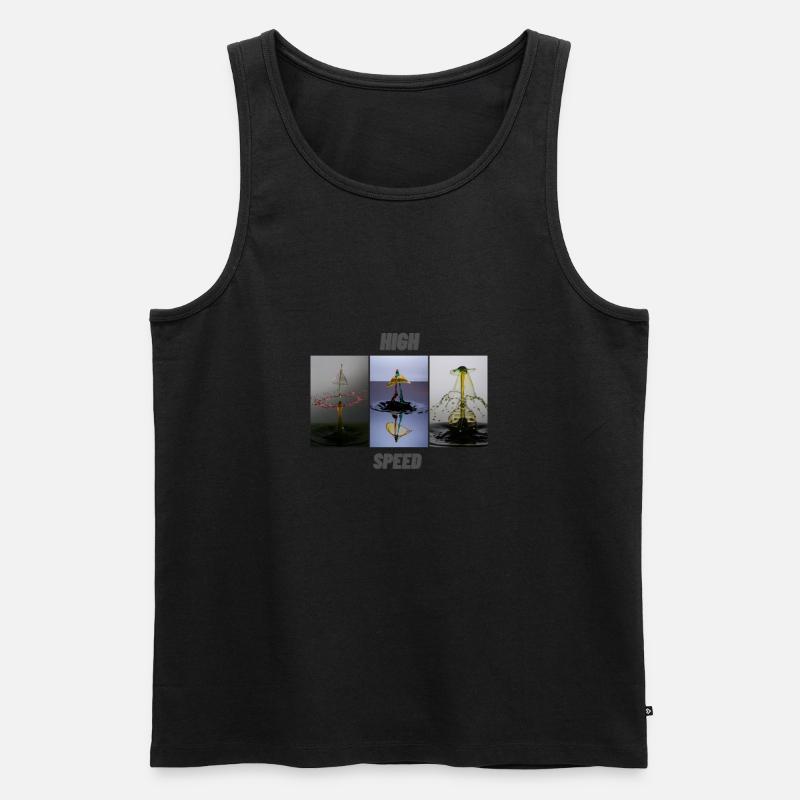 High Speed - Männer Premium Bio Tank Top - Schwarz