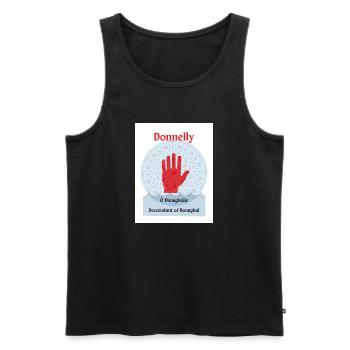 Donnelly - Männer Premium Bio Tank Top - Schwarz - Vorne - Michal (187cm)
