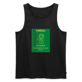 NOM DE FAMILLE FARRELL - Débardeur bio Premium Homme - noir - Devant - Michal (187cm)
