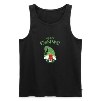 T-shirt de Noël pour de belles fêtes en famille. - Débardeur bio Premium Homme - noir - Devant - Michal (187cm)