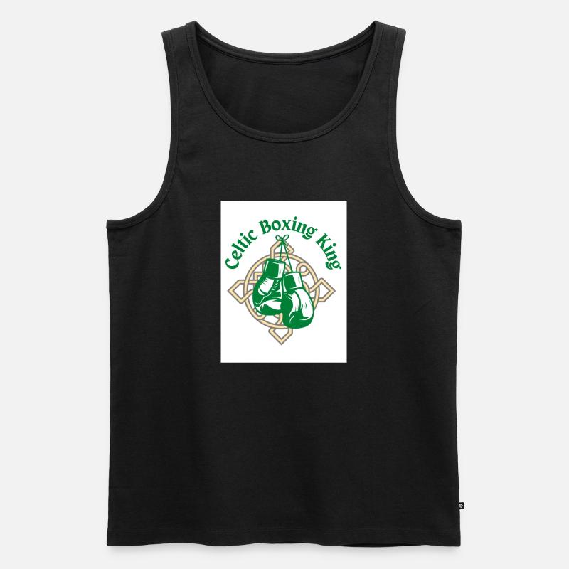 Keltischer Boxkönig - Männer Premium Bio Tank Top - Schwarz