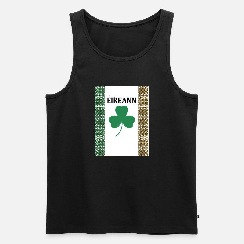 Irland - Männer Premium Bio Tank Top - Schwarz