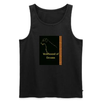 Wolfhound of Éireann. - Men's Premium Organic Tank Top - black - Front - Michal (187cm)