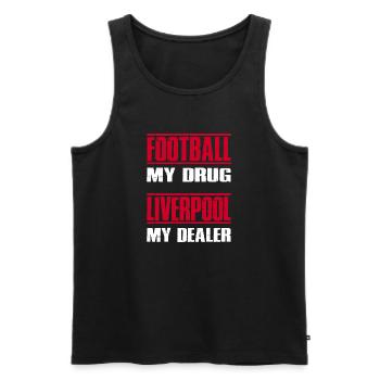 Liverpool - Männer Premium Bio Tank Top - Schwarz - Vorne - AI Model Male 178 light (178cm)