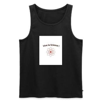 Vive la Science ! - Débardeur bio Premium Homme - noir - Devant - Michal (187cm)