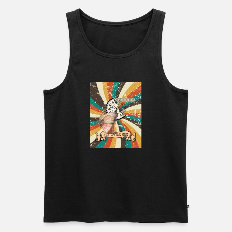 fly little one - Männer Premium Bio Tank Top - Schwarz