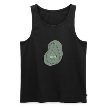 Avocado Boy - Männer Premium Bio Tank Top - Schwarz - Vorne - Michal (187cm)